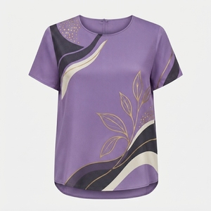 Vente en gros de t-shirts pour femmes de haute qualité, nouveau design, motif uni, vêtements d'été, manches courtes, col rond, anti-rides, service OEM - Product Image 5
