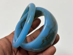 Handcrafted <b>Resin</b> Large Chunky Bangles Wholesale Supplier for Fashion Statement Jewelry and Contemporary Runway Accessories - Product Image 2