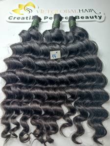 Extensions de cheveux en vrac de haute qualité Super Double Drawn Machine vietnamienne crue bouclée profonde Double trame 8 "-40" longueur toutes les couleurs - Product Image 3