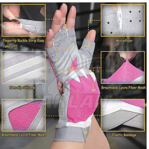 Gants de musculation personnalisés pour la salle de sport, respirants, design personnalisé, polyester, gants de sport de qualité supérieure - Product Image 3