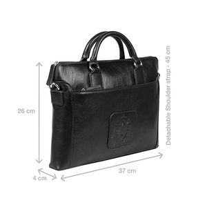 Sac bandoulière messager en cuir véritable pour homme, petite taille, logo embossé, fermeture à boucle, plusieurs compartiments, prêt pour les voyages - Product Image 5