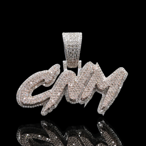 Ensemble Pendentif et Chaîne Personnalisé Hip Hop Bling Moissanite Quartz Acier Inoxydable Boîtier Octogonal Bracelet 20mm Cadran Chiffres Romains - Product Image 5