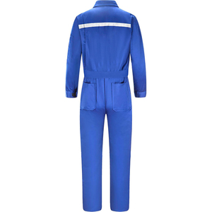 Combinaisons de sécurité bleues avec bande réfléchissante, manches longues, vêtements de travail industriels, uniforme de protection, combinaisons de travail pour les ouvriers du bâtiment - Product Image 2