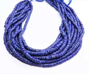 1 Hilo de Cuentas Heishi de Lapislázuli Natural AAA de 4-5 mm, Cuentas de Lapislázuli de 14 Pulgadas para Fabricación de Joyas - Product Image 6