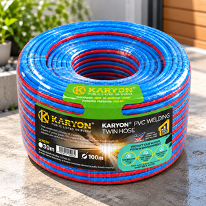 Tuyau de gaz GPL ignifuge KARYON 50M, diamètre intérieur 10 mm, épaisseur 3,5 mm, en PVC renforcé PYR, flexible, pour cuisinière, bouteille, usage commercial - Product Image 1