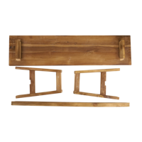 Table console moderne en bois massif, écologique, faite à la main, design minimaliste, meubles durables pour le salon, Gubuk Bali F013014