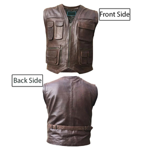 Nuevo Diseño, Chaleco de Cuero para Hombre, Estilo Casual, Transpirable, de Alta Calidad, para Invierno, Motocicleta, Estilo Personalizado - Product Image 5