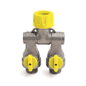 สวน3/4 "โลหะคู่เต้าเสียบปิดท่อแตะเชื่อมต่อ - Product Image 1