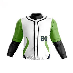 Dernier design de maillot de baseball pour hommes à prix avantageux, couleur unie, taille personnalisée, maillot de baseball en sublimation, uniformes - Product Image 3