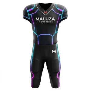 Uniformes de Fútbol Americano Sublimados de Alto Rendimiento, Ropa Deportiva Personalizada para Equipos, Conjuntos de Camisetas de Fútbol Transpirables con Malla - Product Image 1