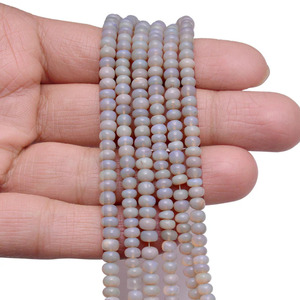 AAA+ Opal 5mm Smooth Rondelle Loose Beads Natural Australian Opal Semi Precious Gemstone Loose Beads For Jewelry Making Supplies - Product Image 3