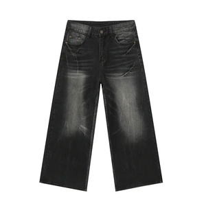 Dernier design, service OEM, pantalon en jean large pour homme, lavé, confortable, qualité supérieure, coupe classique, respirant, mode personnalisée - Product Image 6