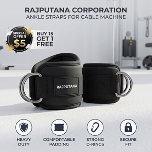 Correas de Tobillo Personalizadas para Cable de Gimnasio, Accesorio de Fitness, Correas de Tobillo de Neopreno con Anillo en D, Correas de Tobillo Acolchadas Duraderas para Cable - Product Image 1