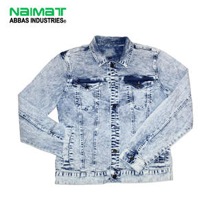 Chaqueta vaquera azul claro para mujer, estilo casual, corte ajustado, manga larga, abotonada, de algodón, nueva. - Product Image 1