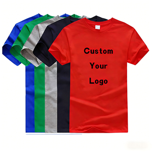 เสื้อยืดคอกลมแขนสั้นทรงปกติสำหรับผู้ชาย ผ้าเจอร์ซีย์เนื้อแน่น 240 กรัม พิมพ์ลายด้านหน้าแบบพัฟ รับผลิตแบบ OEM ODM พร้อมสกรีนโลโก้ตามสั่ง - Product Image 1