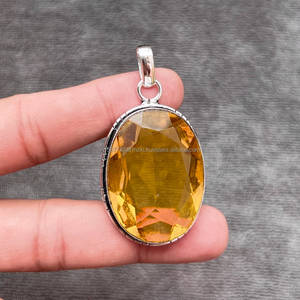 Colgante de Plata de Ley 925, colgante de piedras preciosas de alta calidad, colgante Vintage, joyería hecha a mano, regalo de aniversario para ella - Product Image 5
