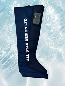 Masajeador de Pies y Piernas con Presión de Aire, Botas de Recuperación Vibratorias con Bolsas de Aire, Tamaño Ajustable, Control de Tiempo, Circulación, Relajación Muscular, Alta - Product Image 5