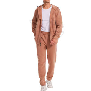 Survêtements d'entraînement actifs pour hommes, à capuche avec cordon de serrage, décontractés, pour l'hiver, la gym, la course à pied, le jogging, le fitness, l'extérieur, légers, 100% coton - Product Image 3