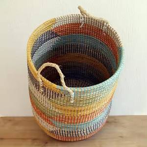 Clothing Vietnam Round/Rectangle/Square Flexible Eco-Friendly Natural/customized Color Seagrass water <b>hyacinth</b> <b>basket</b> - Product Image 3