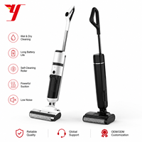Aspirateur intelligent sans fil eau et poussière tout-en-un avec double réservoir et fonction autonettoyante pour sols durs domestiques