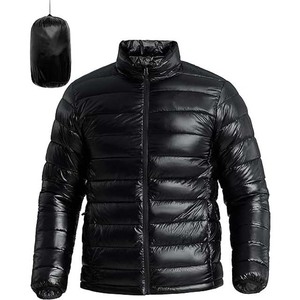 Men's Casual Duck Puffer Jacket Winter Windproof Warm <b>Bubble</b> <b>Coats</b> with Waterproof Canvas Fabric Loose Fit off Shoulder - Product Image 4
