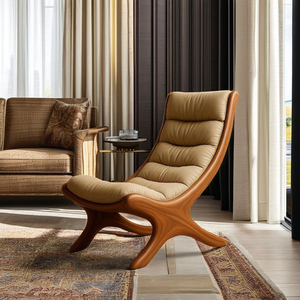 Sillón de madera maciza de diseño único, silla de madera, entrada, sala de estar o dormitorio, decoración de asientos - Product Image 2