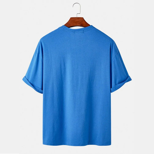 เสื้อยืดแขนสั้นผู้ชายแบบใหม่สั่งทำได้ ผ้าฝ้าย 100% ใส่สบายสำหรับฤดูร้อน สไตล์ฮิปฮอป ทรงหลวม แห้งเร็ว ทรงโอเวอร์ไซส์ - Product Image 2