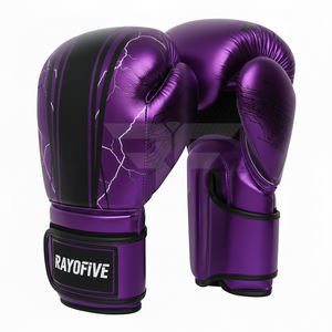 Guantes de boxeo personalizados de cuero PU, guantes de entrenamiento personalizados para saco de boxeo y sparring, guantes de boxeo profesionales - Product Image 1