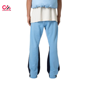 Men's <b>Light</b> Blue Sweatpants Elastic Waist Side Pockets Casual Breathable Midweight Knitted Pants Spring Style Men Baggy <b>Trouser</b> - Product Image 3