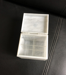 Scatola regalo in marmo con coperchio organizzatore di lusso in <span class=keywords><strong>Plexiglass</strong></span> da banco - Product Image 6