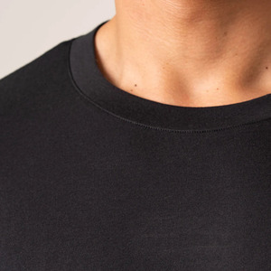 T-shirt à manches courtes pour homme, col rond, rose, coupe classique, couleur unie, design simple, tissu jersey tricoté décontracté - Product Image 6