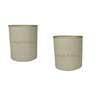 Jardinière décorative en fer thermolaqué, durable, multi-usages, pour intérieur, avec drainage - Product Image 2