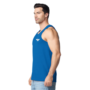 Débardeur de sport pour homme, sans manches, pour la gym, la course, le fitness, l'entraînement, décontracté, athlétique, doux, respirant, 100% coton, logo sur le devant - Product Image 5