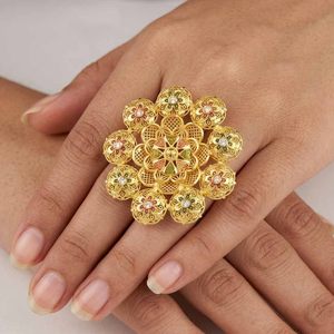 Wholesale 14K18K24K Micron Gold African Fashion <b>Rings</b> Traditional Dubai Style & Turkish Bridal Forming <b>Finger</b> <b>Rings</b> Oro Joyeria - Product Image 6