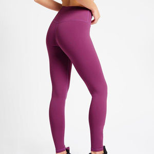 Pantalones de Yoga para Mujer de Primera Calidad Hechos a Medida - Spandex/Nailon de Color Sólido, Transpirables y Ecológicos, Precio al por Mayor - Product Image 5