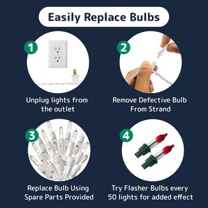 Luci Natalizie a Stringa da 3 Metri Bianco Caldo, 50 LED Scintillanti per Decorazioni Interne/Esterne, Luci per le Festività Natalizie - Product Image 3