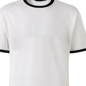 Customized Logo Embroidered Cotton T-<b>Shirt</b> Men Curved Hem Premium Unisex Tee | Greek Letter Apparel Logo Embroidery Streetwear - Product Image 6