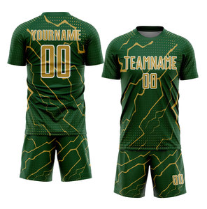 ชุดเสื้อฟุตบอลแบบซับลิเมชั่นสั่งทำพิเศษสำหรับผู้ชาย สีดำ-น้ำเงิน ลายแตก แขนสั้น ระบายเหงื่อได้ดี ทรงสปอร์ต สำหรับผู้ใหญ่ - Product Image 4