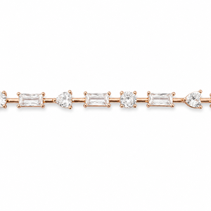 925 Sterling Silver Geometric Diamond Tennis Bracelet for Women High Polish Elegant Party Wedding Gift Jewelry - Product Image 3