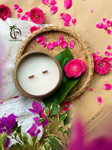 Bougie d'aromathérapie en coquille de noix de coco de qualité supérieure / Fournisseur direct du Vietnam / Ingrédients naturels / Meilleure vente en gros / Bougie artisanale en noix de coco - Product Image 5