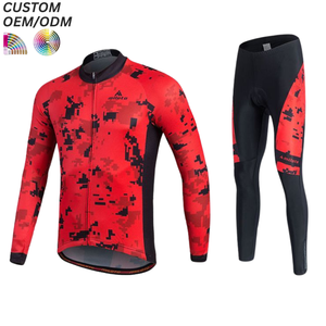 Ensemble de maillots et shorts de cyclisme unisexes personnalisés imprimés par sublimation, respirants et anti-humidité, vêtements de sport pour le vélo, OEM ODM - Product Image 6