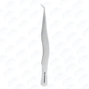 Pinzas de extensión de pestañas de volumen profesional Punta de 3mm 14cm de largo, pinzas de precisión tipo L para pestañas de volumen Mega - Product Image 2