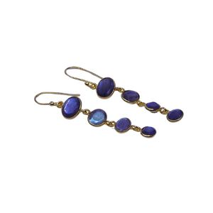 Ensemble de boucles d'oreilles pendantes en argent sterling 925 plaqué or pour femmes, pour les occasions spéciales - Product Image 1