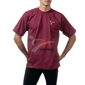 T-shirt décontracté à manches courtes et col rond, coupe classique, respirant, couleur unie, effet vintage délavé, personnalisable pour votre marque, en microfibre - Product Image 2