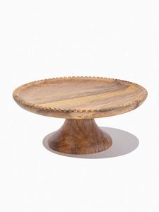 ถาดวางเค้กไม้ทรงกลมทำมือ ถาดโชว์ขนมหวานสำหรับเสิร์ฟ - Product Image 6