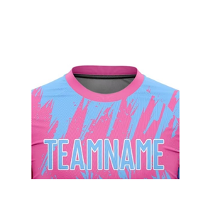Uniforme de Fútbol Personalizado, 100% Poliéster, Impresión por Transferencia de Calor, Transpirable, de Secado Rápido, Camiseta de Fútbol, Pantalones Cortos con Cordón Ajustable - Product Image 4