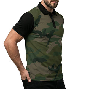 Camisetas Polo de Camuflaje para Hombre OEM ODM, Logotipo Personalizado, Impresión por Sublimación, Precio al por Mayor, Camiseta Polo Tejida de Talla Grande para Hombre - Product Image 4