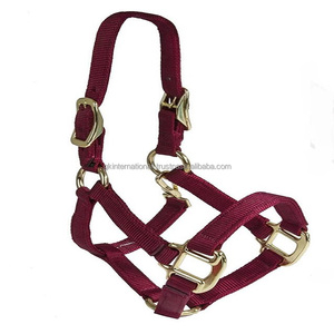Halter de cheval en nylon de conception faite sur commande de construction de haute qualité dans beaucoup de couleurs et de tailles avec le matériel antirouille d'acier inoxydable - Product Image 3