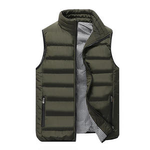 Gilet matelassé chaud pour homme, imperméable, coupe-vent, avec fermeture éclair, vêtement d'extérieur, logo personnalisé, marque privée, OEM, vente en gros, USA, décontracté - Product Image 2