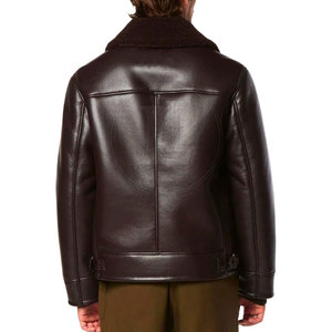 Veste en cuir personnalisée de haute qualité avec logo frontal, faible MOQ, vente chaude en ligne pour l'hiver - Product Image 3